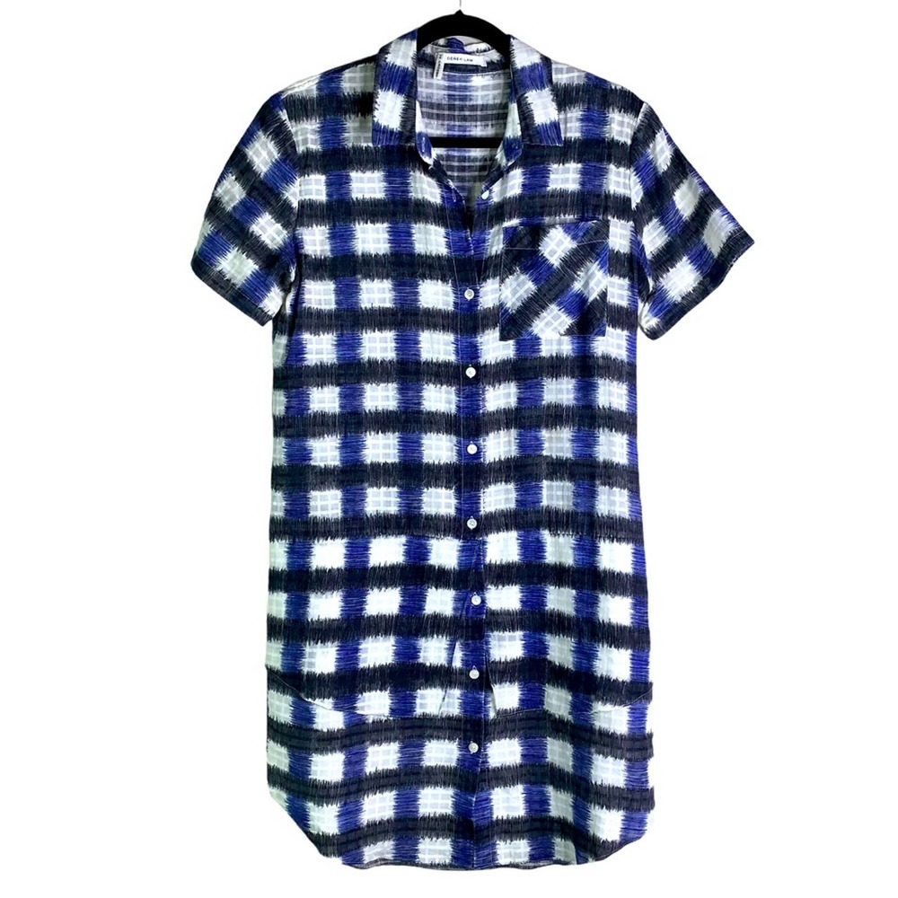 Derek Lam 10 Crosby Short Sleeve Button Front Dres